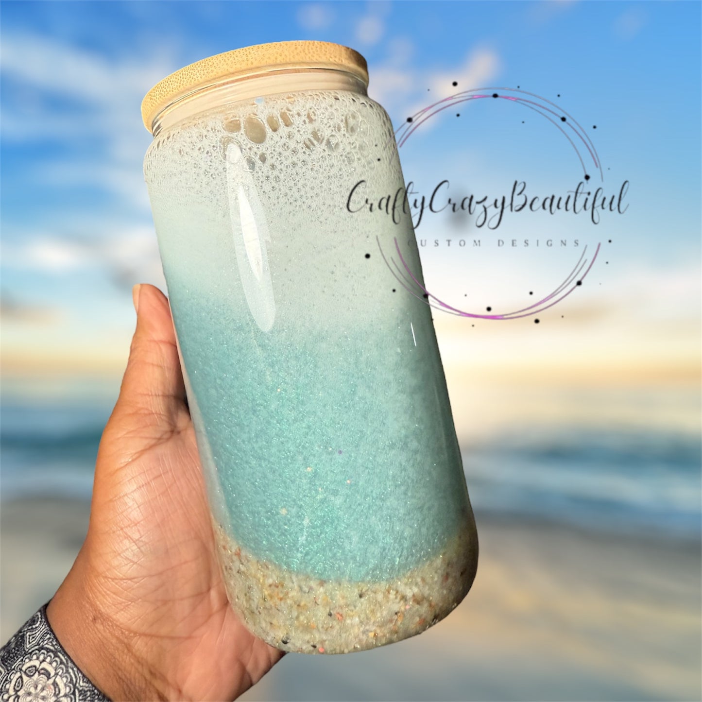 16oz Beach-Inspired Snow Globe