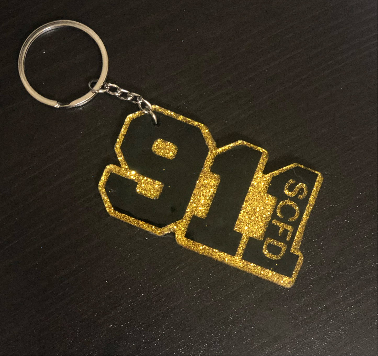 Thin Gold Line Police Badge Badge Reel