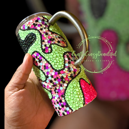 16oz Neon Rhinestone Mug