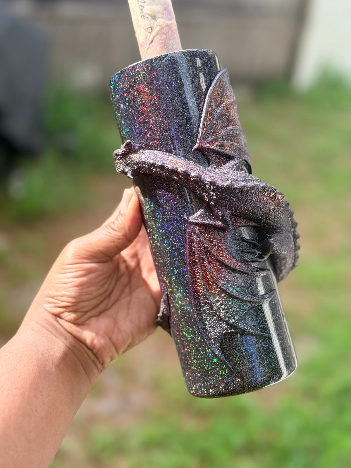 Holographic 3D Dragon 20oz Tumbler