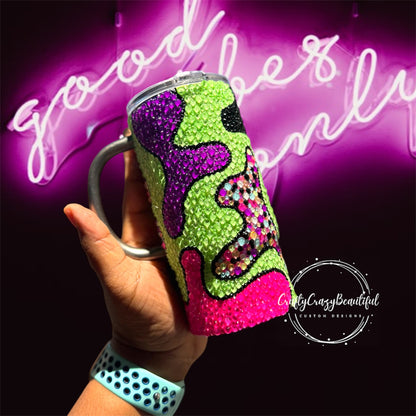 16oz Neon Rhinestone Mug