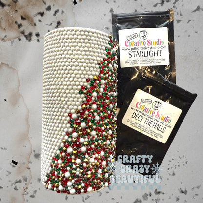 16oz Rhinestone Holiday Tumbler - RTS