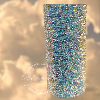 Multicolor Full Rhinestone 16oz Tumbler – Sparkle in Every Sip