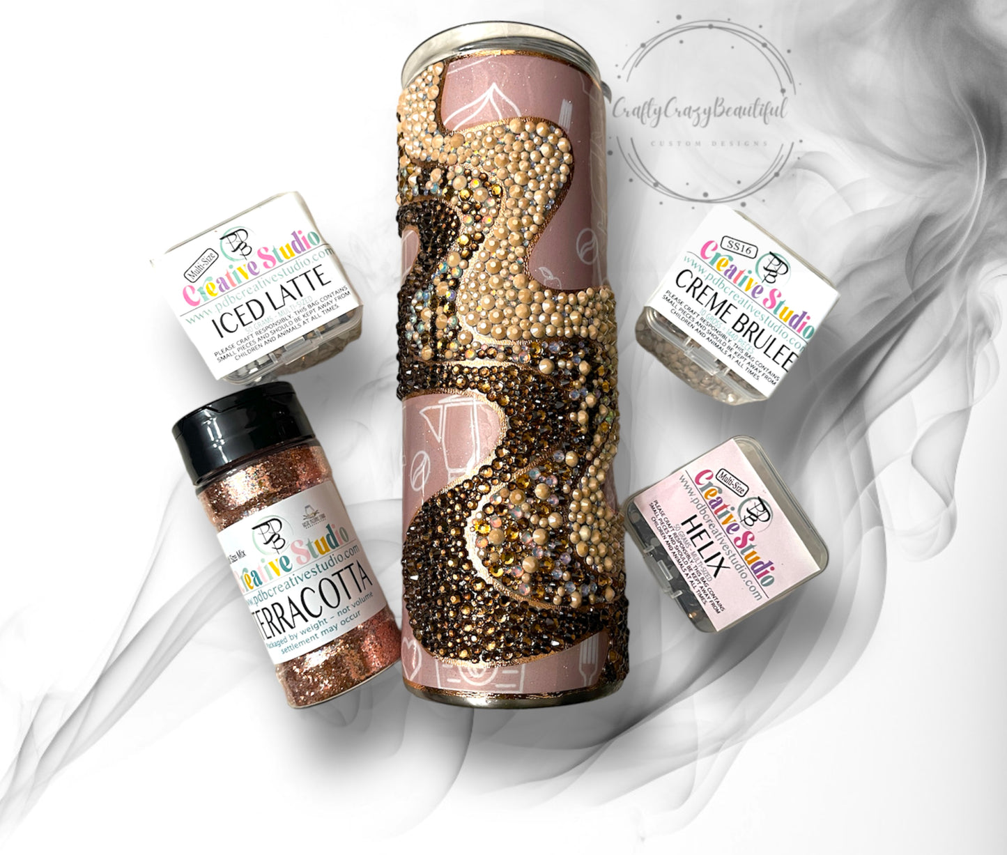 RTS Coffee Rhinestone Tumbler