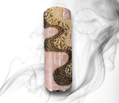 RTS Coffee Rhinestone Tumbler