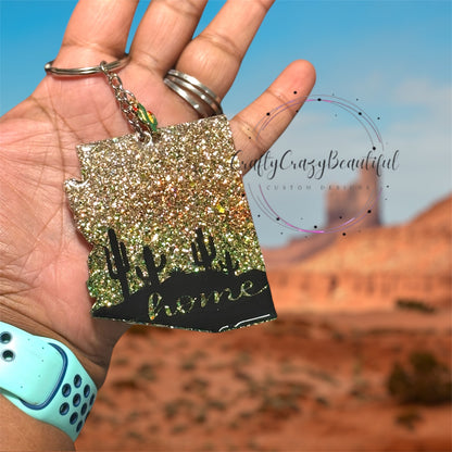 Custom State Acrylic Keychains