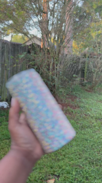 Multicolor Full Rhinestone 16oz Tumbler – Sparkle in Every Sip