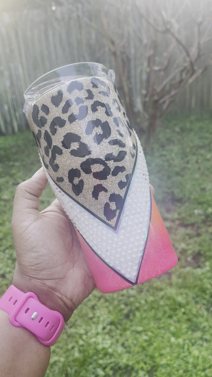 RTS 20 oz Neon Rhinestone Tumbler