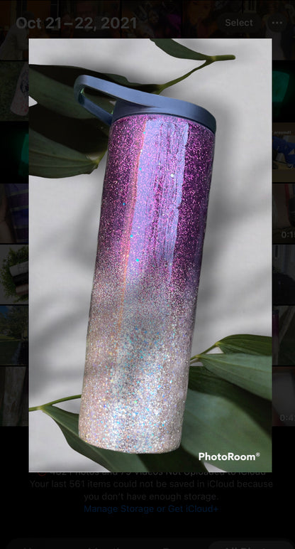 20oz Glitter Ombré Stainless Steel Tumbler