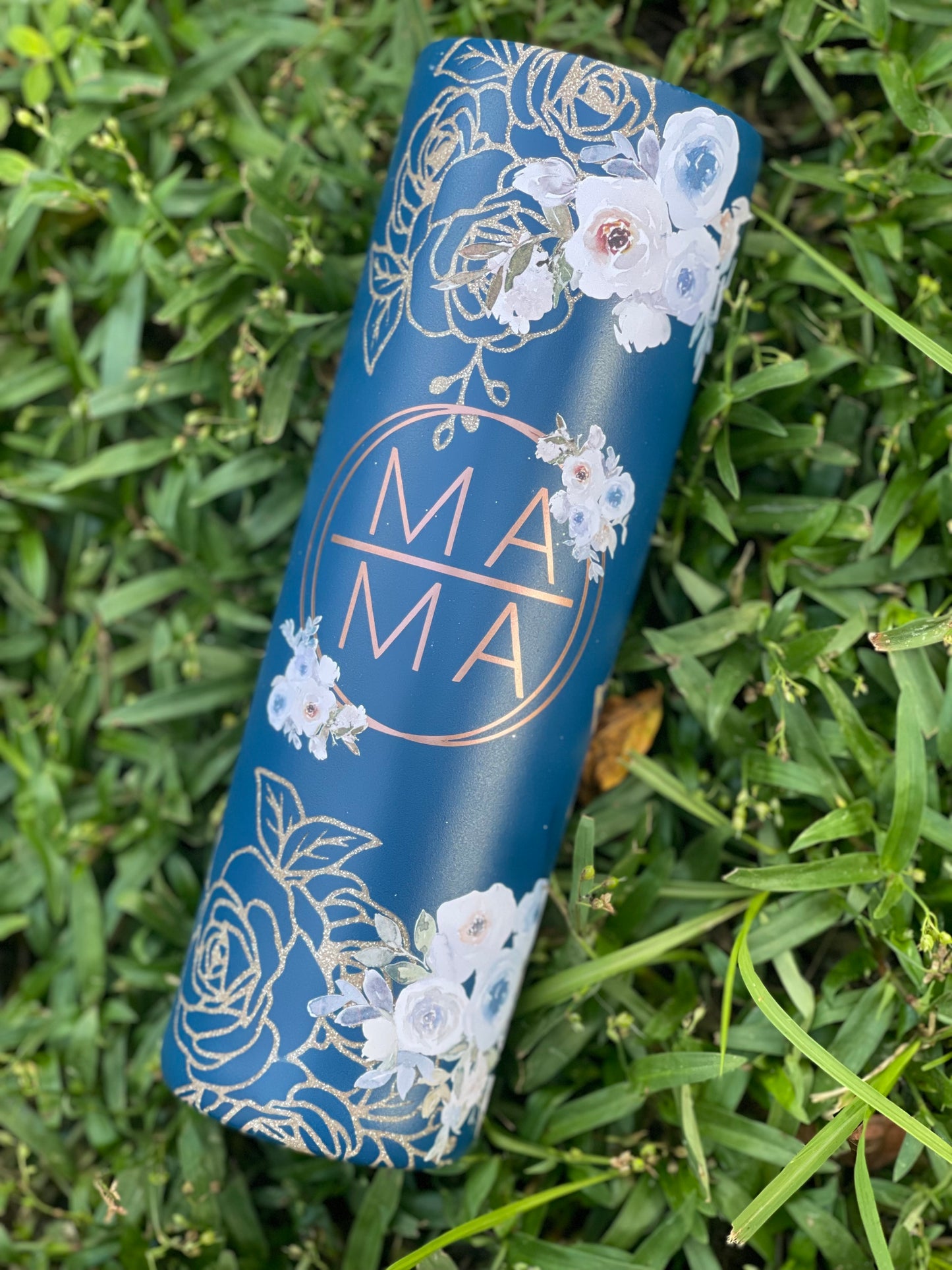 30 oz Mama Floral Stainless Steel Tumbler