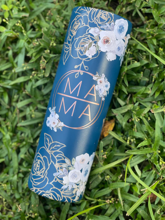 30 oz Mama Floral Stainless Steel Tumbler