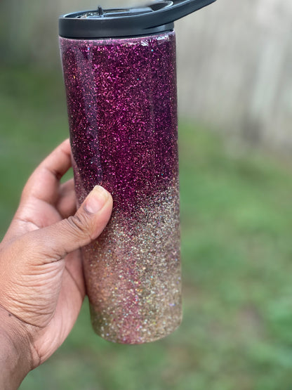 20oz Glitter Ombré Stainless Steel Tumbler