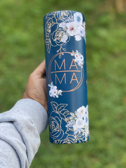 30 oz Mama Floral Stainless Steel Tumbler
